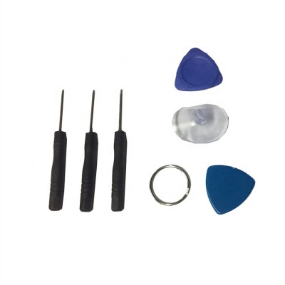 Repair tool 6 in 1 screwdriver kits with thin guitar pick .suction cup.Big triangle.1.5+ 0.8 star and tri